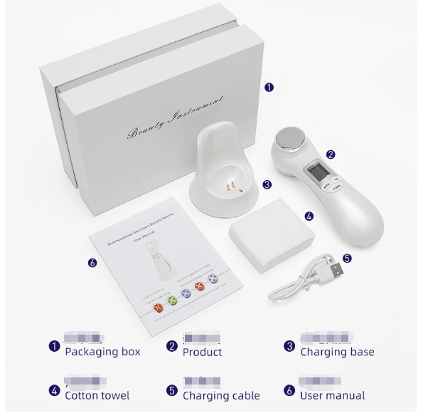 6 - in - 1 LED Skin Massage Beauty Device - Bela - Rushnika