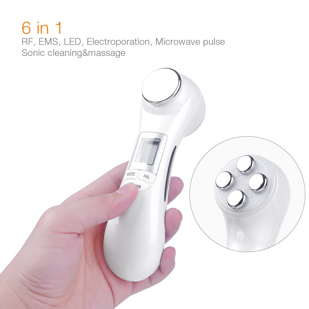 6 - in - 1 LED Skin Massage Beauty Device - Bela - Rushnika