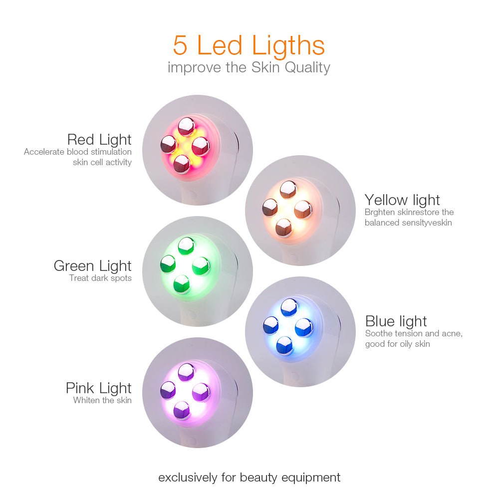 6 - in - 1 LED Skin Massage Beauty Device - Bela - Rushnika