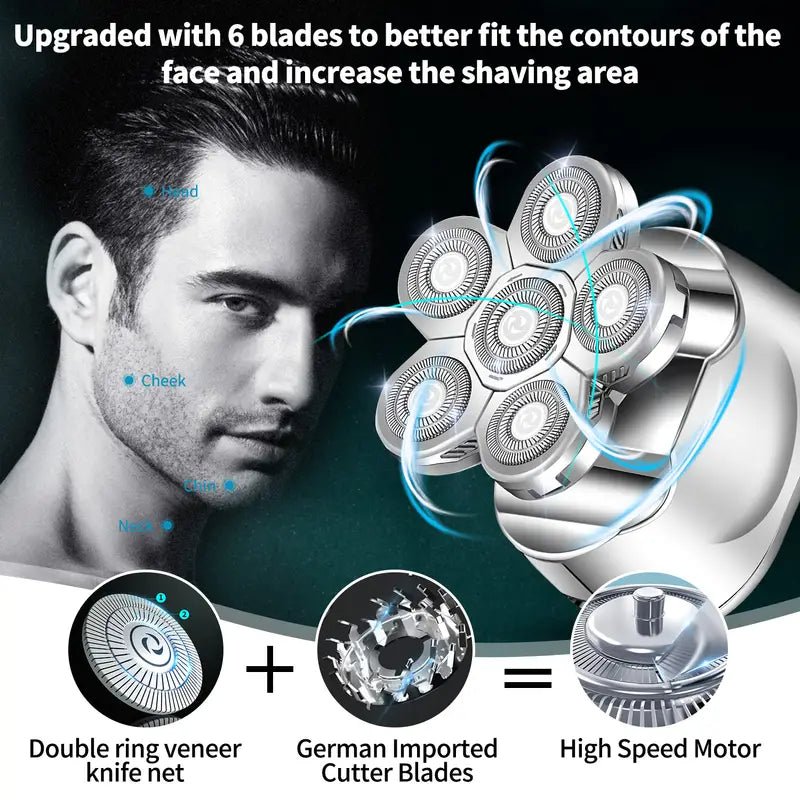 Compact Electric Razor Grooming Kit - Bela - Rushnika