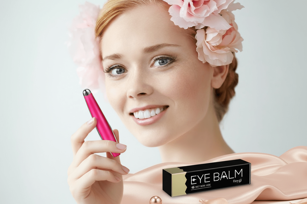 Eye Massager Pen for Dark Circles and Wrinkles Relief - Bela - Rushnika