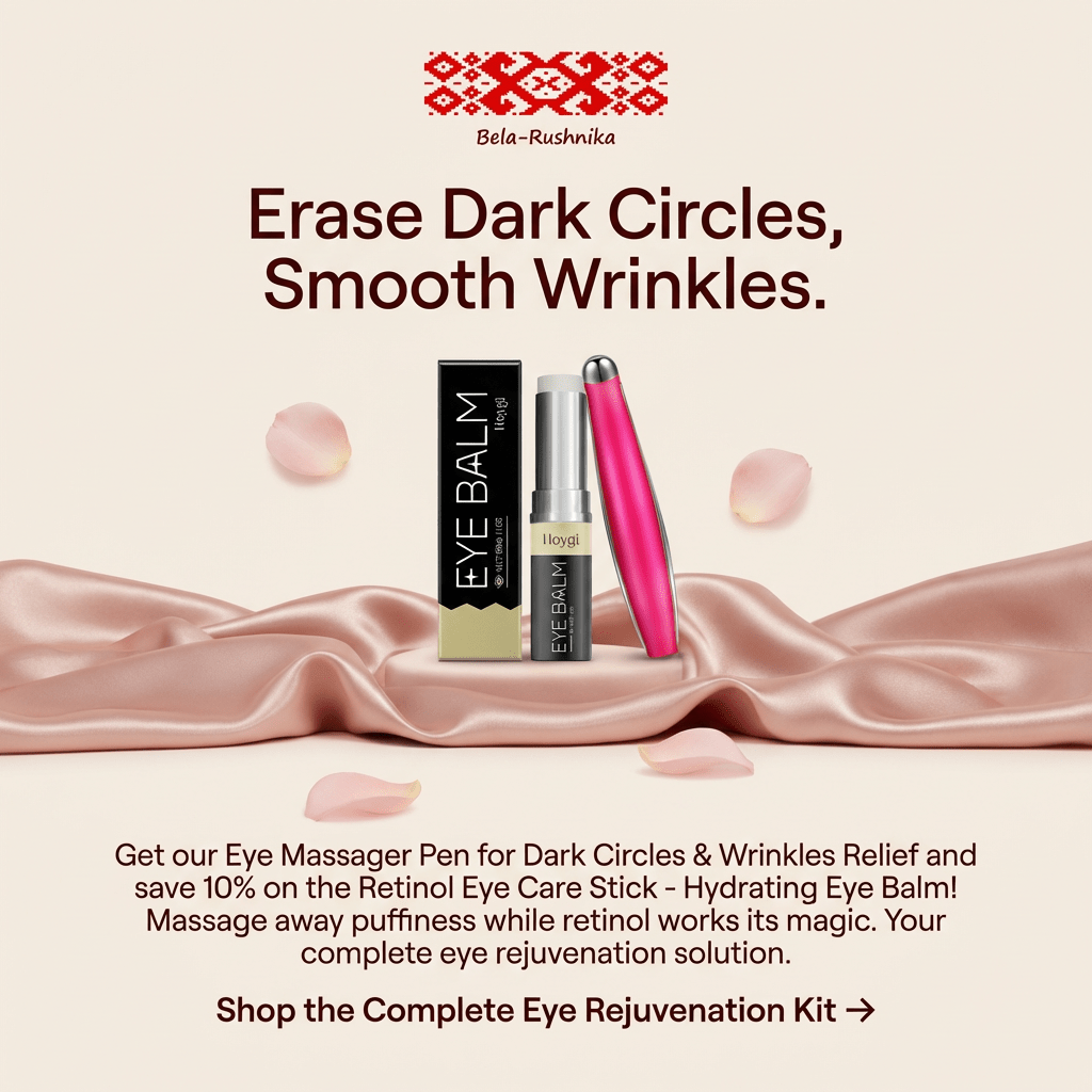 Eye Massager Pen for Dark Circles and Wrinkles Relief - Bela - Rushnika