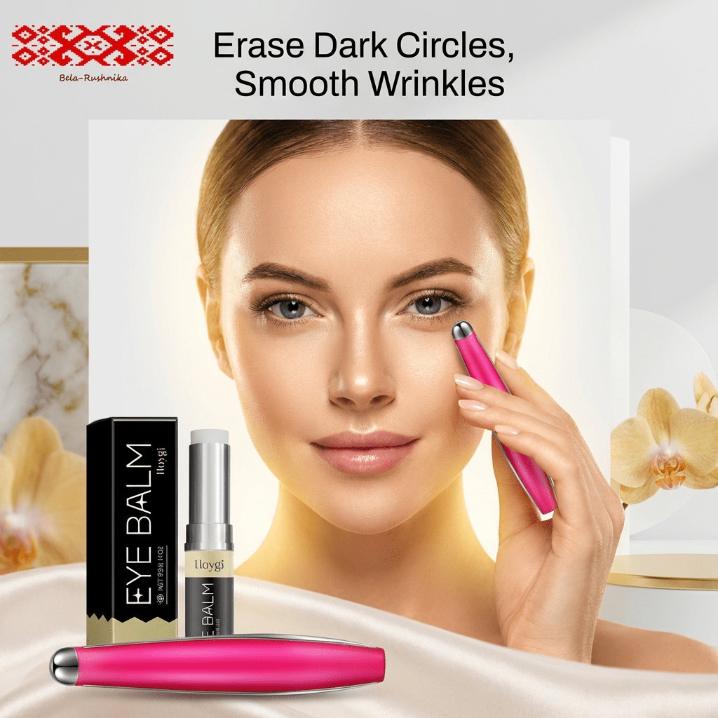 Eye Massager Pen for Dark Circles and Wrinkles Relief - Bela - Rushnika