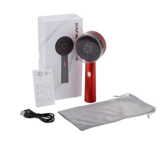 Hair Oiling Red Light Scalp Massager (One Set) - Bela - Rushnika