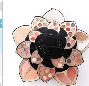 Multifunctional Makeup Full Set with Black Floral Palette - Bela - Rushnika