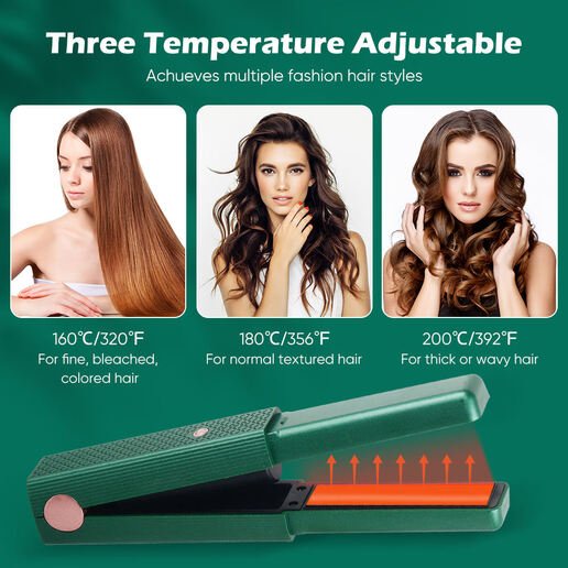 Portable Hair Straightening Comb Curling Stick Splint - Bela - Rushnika