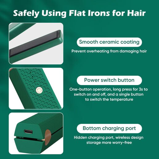 Portable Hair Straightening Comb Curling Stick Splint - Bela - Rushnika