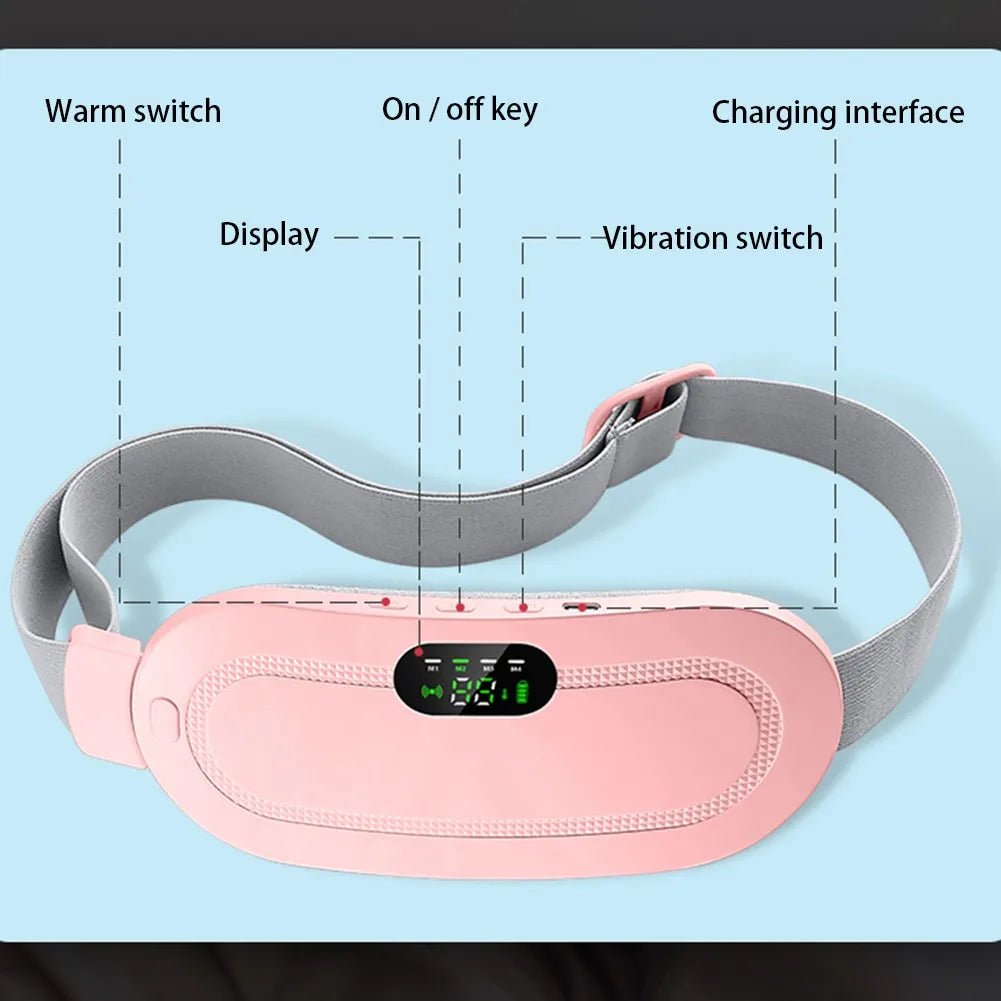 Smart Heating Pad Waist Belt with Vibration - Bela - Rushnika